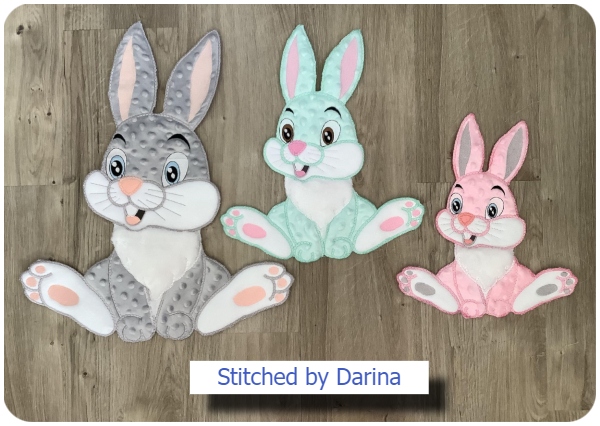 Large Applique Dylan Bunny by Darina - 1