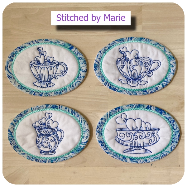 Oval Coasters by Marie