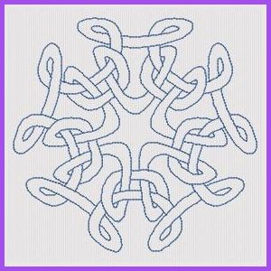 Celtic Outlines 3 In The Hoop Redwork Applique Machine Embroidery Design