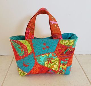 Large Crazy Patch Hobo Bag - Kreative Kiwi Embroidery Designs
