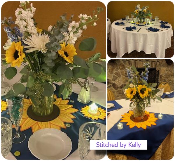 3Sunflower wedding table by Kelly 1