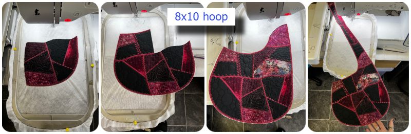 4 hoop 8x10 one strap crazy patch bag by Kreative Kiwi - 800