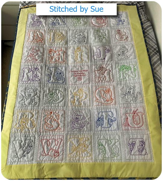 Animal Alphabet Quilt by Sue 040325