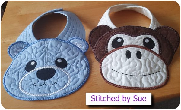 Animal Bibs by Sue