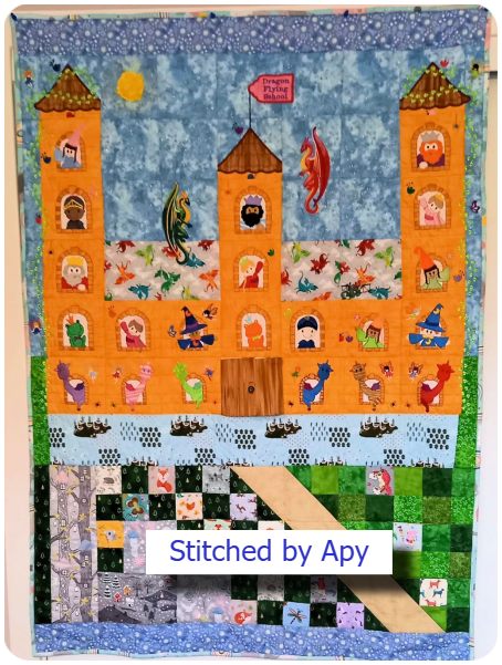 Castle quilt by Apy