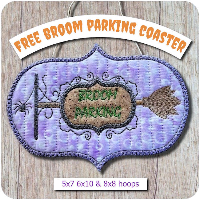 Free Broom Parking Coaster by Kreative Kiwi - 650