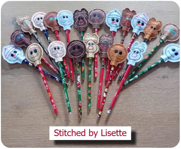 Free Christmas Pencil Toppers by Lisette