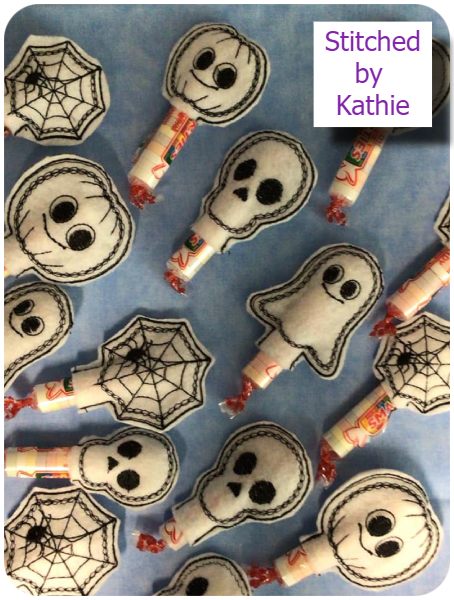 Free Ghost Bookmarks by Kathy - smarties candys