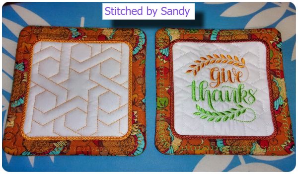 Free Give Thanks Coaster by Sandy