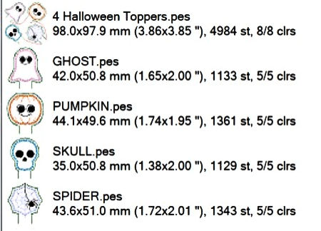 Free Halloween Pencil Topper sizes - Kreative Kiwi