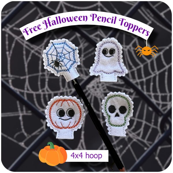 Free Halloween Pencil Toppers by Kreative Kiwi - 600