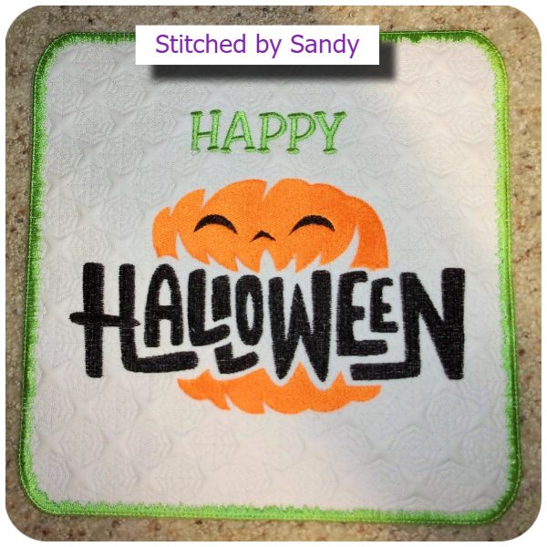 Free Happy Halloween Coaster by Sandy