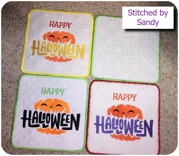 Free Happy Halloween Coasters by Sandy