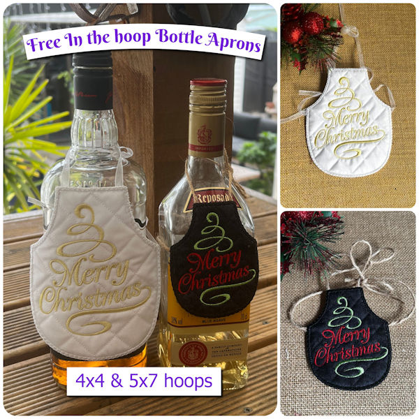 Free In the hoop Bottle Aprons by Kreative Kiwi - 600