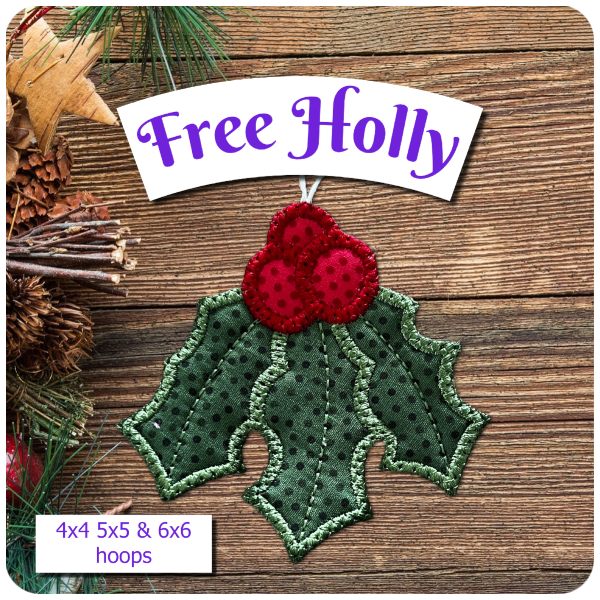 Free In the hoop Holly by Kreative Kiwi - 600