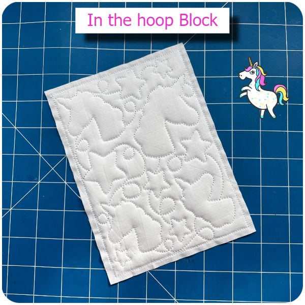 Free In the hoop Unicorn Block by Kreative Kiwi - 600