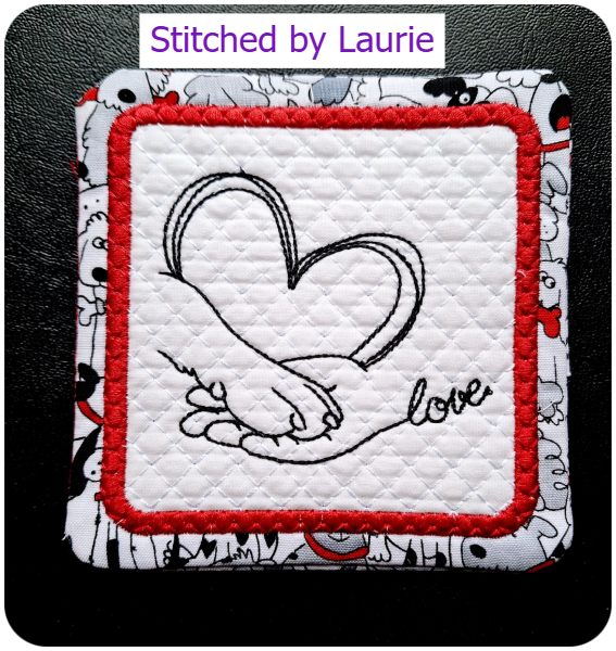 Free Puppy Love Coaster by Laurie