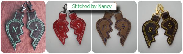 Free Split Heart Keyring by Nancy 4