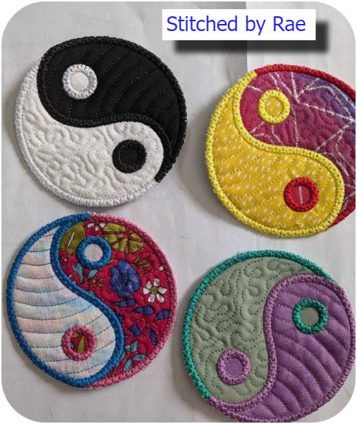 Free Yin Yang Coasters by Rae