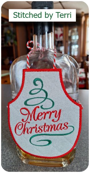 Free bottle apron by Terri