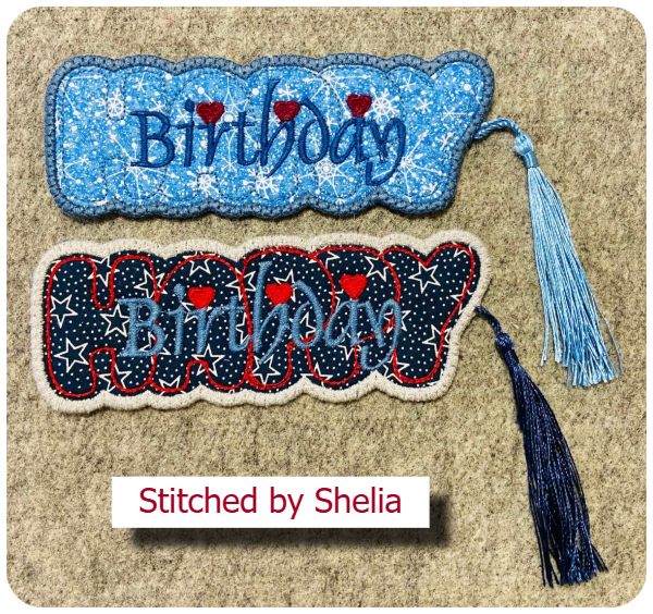 Happy Birthday Bookmark by Sheila