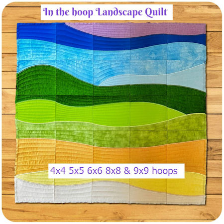 In the hoop Landscape Quilt by Kreative Kiwi - 450