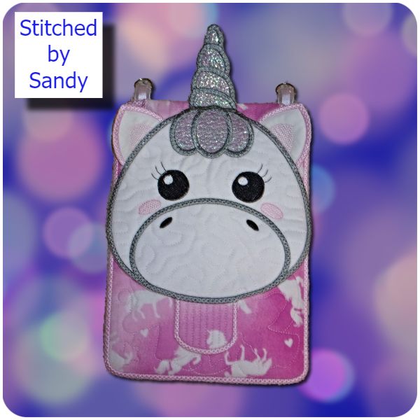 In the hoop Unicorn Bag by Sandy