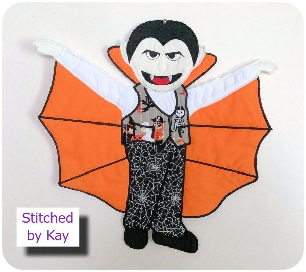 Large Applique Dracula by Kay