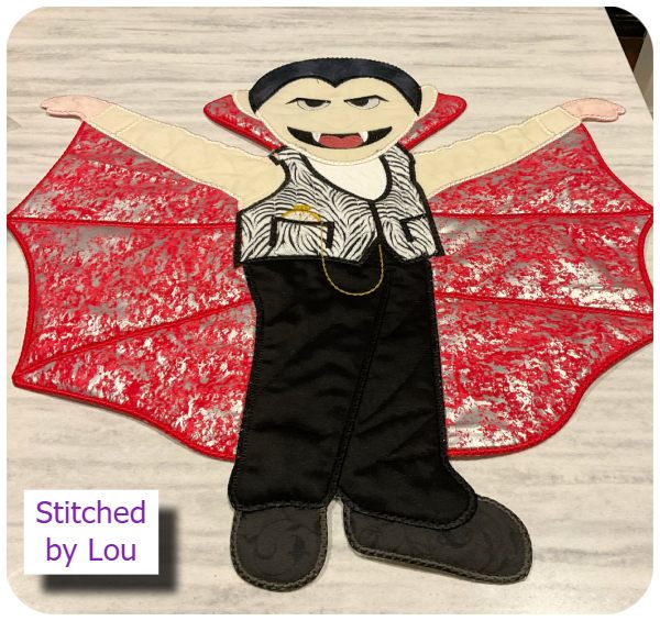 Large Applique Dracula by Lou