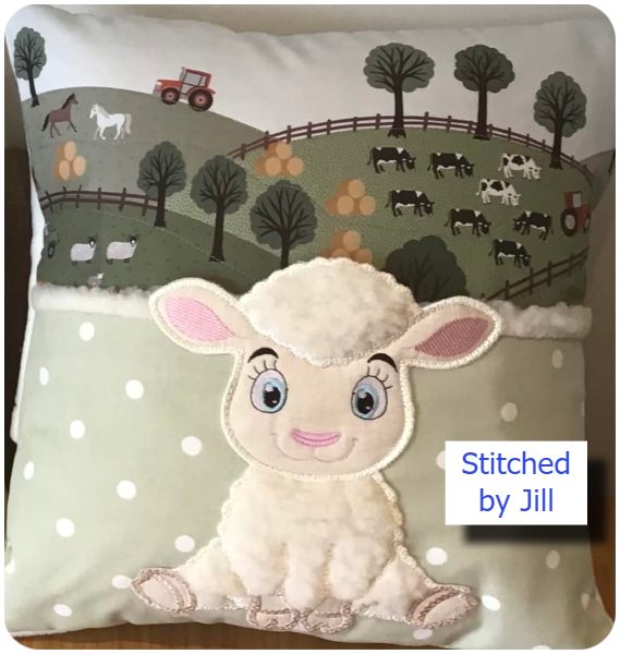 Large Applique Lamb by Jill