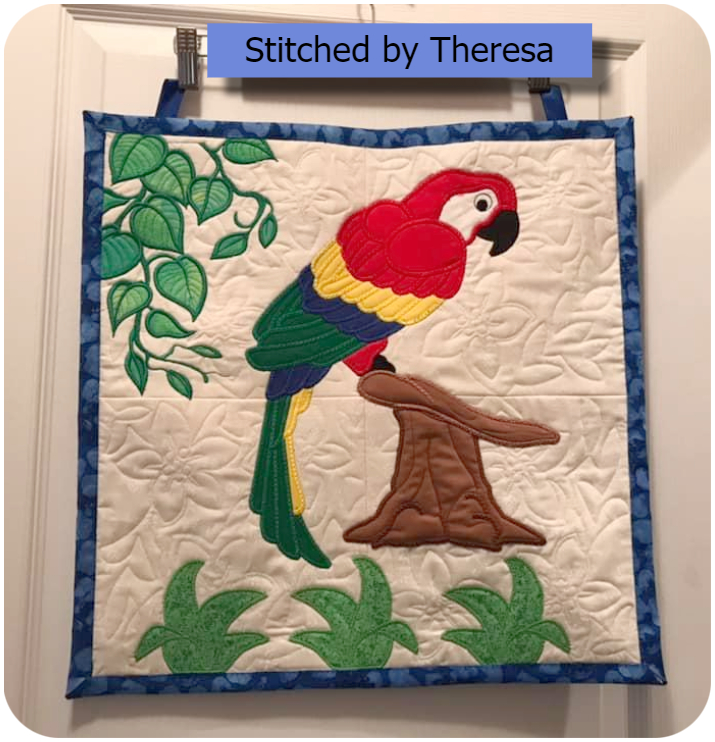 Large Applique Parrot