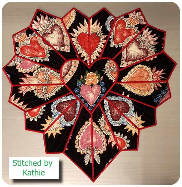 Large Dresden Heart by Kathie S