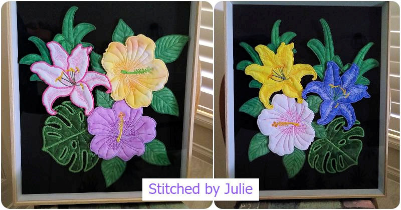 Large Flower wall hanging by Julie 2