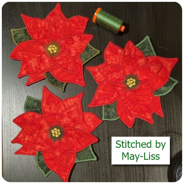 Large Poinsettias by May-Liss