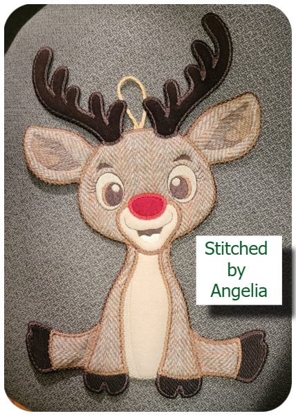 Large Rudolph by Angelia