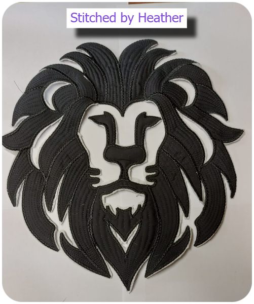 Large Silhouette Lion by Heather