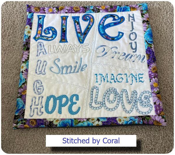 Live and Love Cushion by Coral 1601