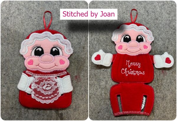 Mrs Claus giftcard holder by Joan 2