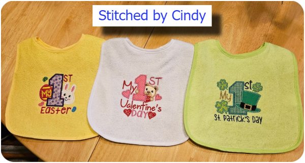 My first Bibs by Cindy