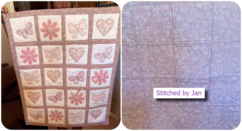 Quilt with sashing by Jan 2