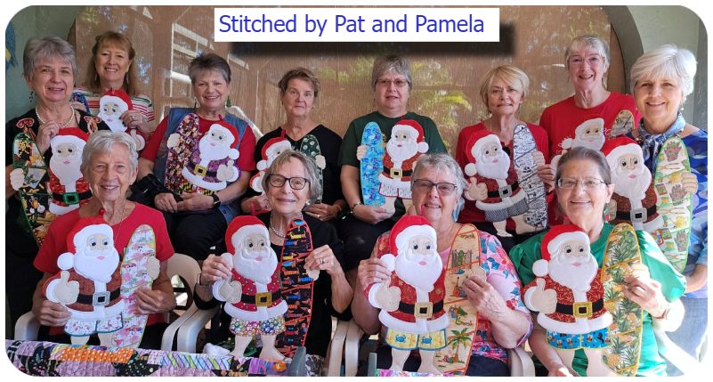 Surfing Santa by Pam and Pat - pamela wharton hunt