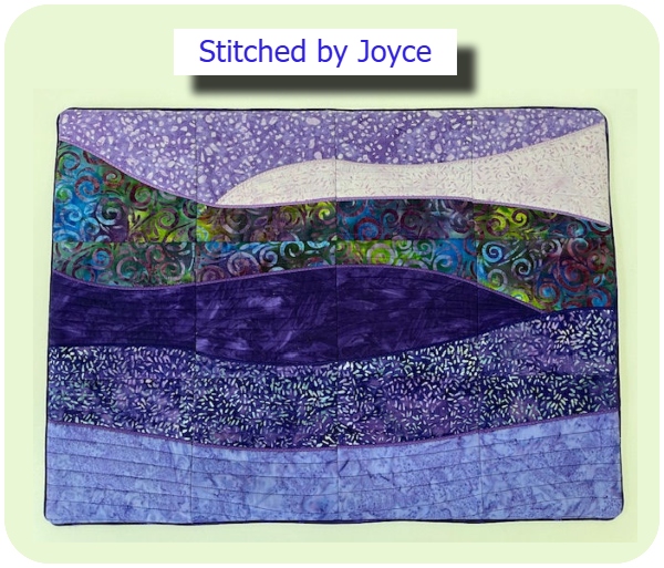 Table Mat from Landscape Quilt blocks by Joyce