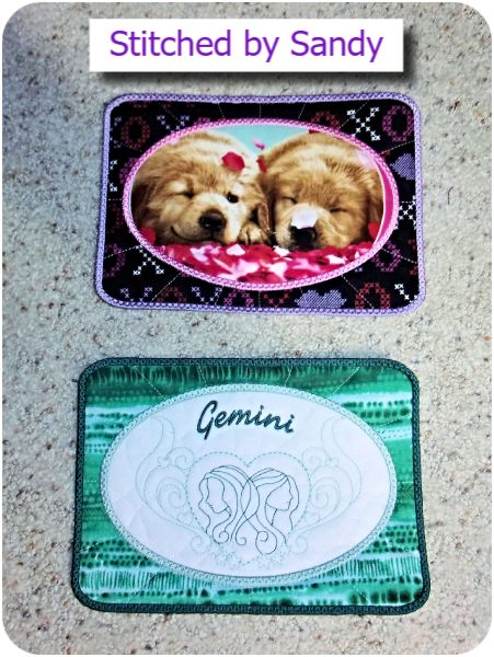 Valentine Zodiac and blank coaster by Sany