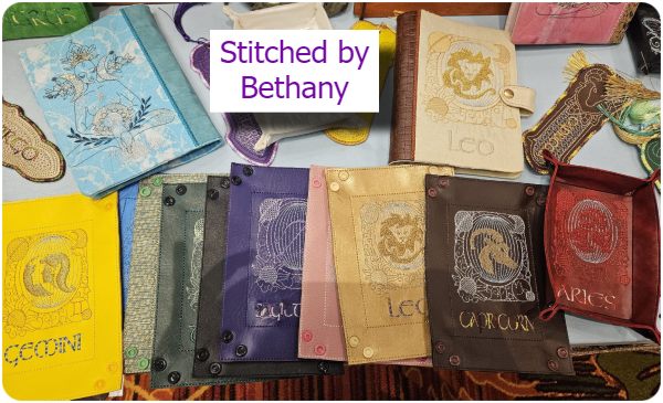 Zodiac bookmarks and notebooks by Bethany