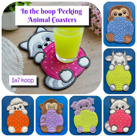 In the hoop Peeking Animal Coaster