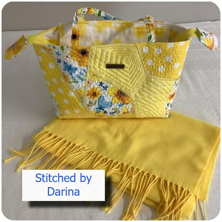 Crazy Patch Bag with recessed zipper by Darina 1b