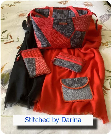 Crazy Patch Bag with recessed zipper by Darina 3b