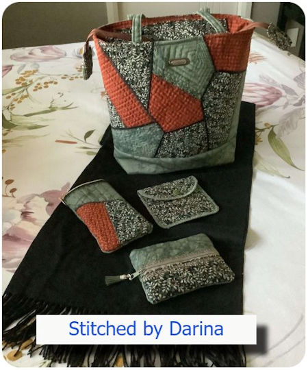 Crazy Patch Bag with recessed zipper by Darina 5b