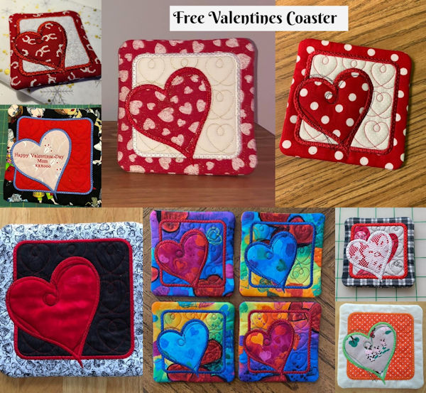 Free Valentines Coaster  - 600