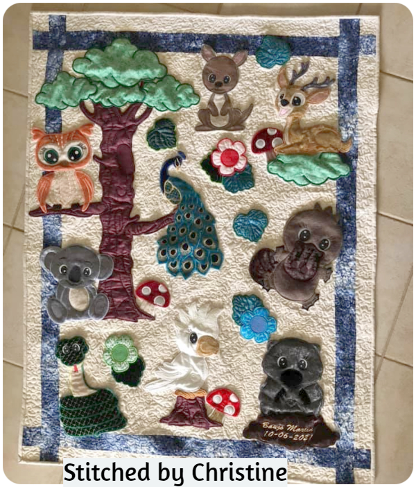 Forest Friend Quilt by Christine